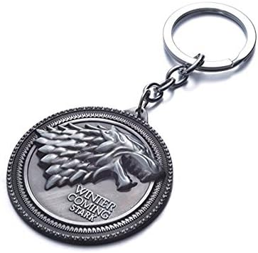 Game of Thrones keychain, Game of Thrones house stark, house stark sigil, cool keychain, collectibles, cool stuff to buy, game of thrones merchandise, game of thrones accessories