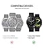 Ringke Bezel Styling for Galaxy Watch 42mm / Gear Sport Bezel Ring Adhesive Cover Anti Scratch Aluminum Protection Tachymeter [Aluminium] for Galaxy Watch Accessory GW-42-09