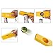 Mural Art 3 Pcs Fun Cap Zappa Beer Bottle Opener Bottle Cap Launcher Shooter with Keychains, White Yellow Orange