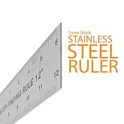 Stainless Steel Center Finding Ruler. Ideal for