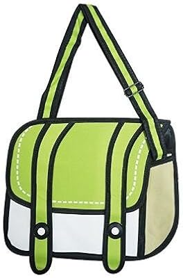 Genius Baby 3d Style 2d Drawing Cartoon Bag Comic 3d Messenger Bag Green Amazon Com Au Sports Fitness Outdoors