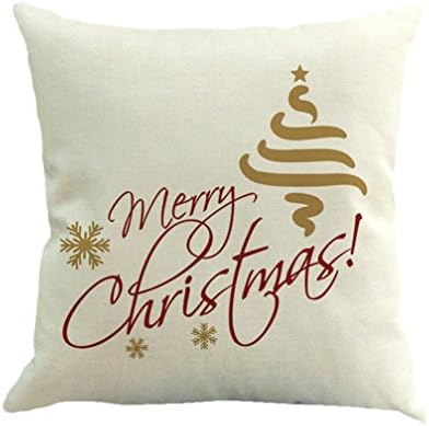 Merry Christmas Series Throw Pillow Case Decorative Cushion Cover Pillowcase Square Cushion Cover 18x18Inch