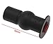 Micro Trader 2pcs Toilet Top Cover Lid Seat Fixings WC Blind Hole Fitting Black Screws Nut