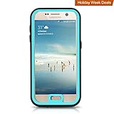 Samsung Galaxy S7 Waterproof Case, Meritcase Galaxy S7 IP68 Full Body Waterproof Dirt Proof Snowproof Shockproof Case for Outdoor Swimming Surfing Diving Snorkeling (Blue)