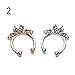 Elegant4beauty 20 Pcs 12mm Fake Septum Clicker Nose Ring Non Piercing Hanger Clip Body Jewelry