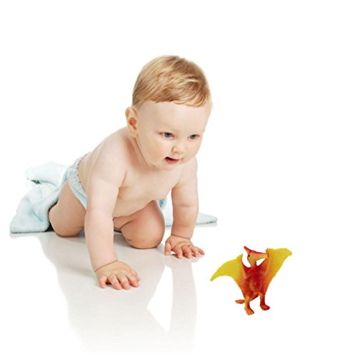 Livoty 12Pcs Educational Dinosaur Toy Kids Toddler Realistic Toy Dinosaur Figures Cool (Multicolor)