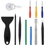 Vastar 13 Pieces Professional Opening Pry Tool Repair Kit with Non-Abrasive Nylon Spudgers, Anti-static Tweezers and Additional Screwdrivers