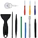 Vastar 13 Pieces Professional Opening Pry Tool Repair Kit with Non-Abrasive Nylon Spudgers, Anti-static Tweezers and Additional Screwdrivers