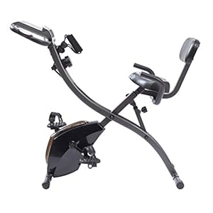 High Street TV Slim Cycle - 2-in-1 Stationary Flat Fold Exercise Bike - For Full Body Cardio - Strength & Resistance…