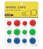 Cozmo Collector's Edition Wheel Caps Accessories, Add Vibrant Color and Character to your Robot, Race Pack: Black, Silver, White by IKR Compatible with Anki Cozmo