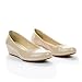 Round Toe Low Wedge Comfort Heels