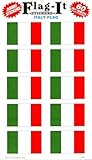 Italy flag stickers for home or school