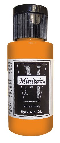 Badger Air-Brush Company, 2 Ounce Bottle Minitaire Airbrush  Ready, Water Based Acrylic Paint,  Warning Yellow