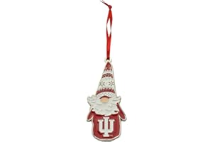COLLEGIATE PULSE Indiana Hoosiers Gnome Metal Christmas Ornament