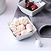 MALACASA Fondue Pot Set Two-layer Porcelain Tealight Chocolate Fondue with Dipping Bowls and Forks for 6, Cheese Fondue or Butter Fondue Set, White