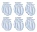 RATIVE Newborn Baby Cotton Gloves Sleep Sleeping No Scratch Mittens Mitts Set for 0-6 Months Unisex Neutral Boys Girls (6 pairs/white)