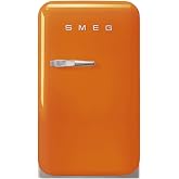 Smeg FAB5 Retro Mini Fridge – 50s Style Compact Small Refrigerator, 1.2 cu ft, Automatic Defrost, LED Lighting, Adjustable Sh