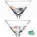 Hand Painted Martini Glasses by Sonoma Artisan, Set of 2. Ideal for Casual Entertaining, Unique Gift Idea, Romantic Night in, or Just Elevating Your Cocktail Enjoyment