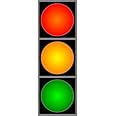 Laminated 24x48 inches Poster: Traffic Light Red Yellow Green Lamp Light Road Safety Sign Signal Traffic