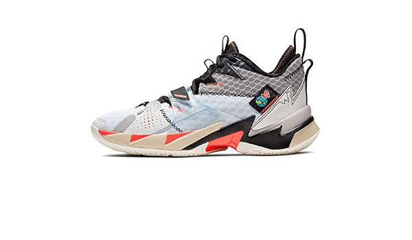 Amazon.com: Nike Jordan WHY NOT ZER0.3 Zapatos De Basquetbol, Blanco Univ  Rojo Negro MTLC Silver, 15 UK : Ropa, Zapatos y Joyería