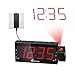 Vansky Digital Projection Alarm Clock Radio with Dimmer, 1.8