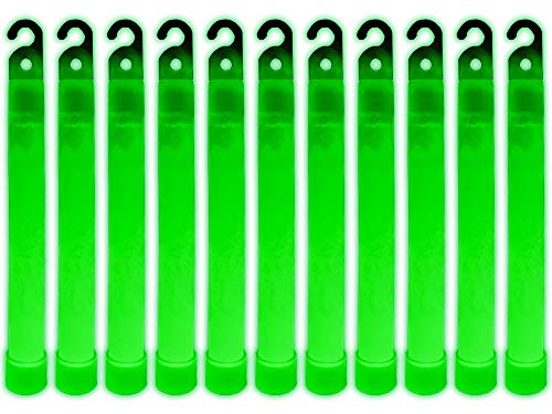 Emergency/Camping Green Glow sticks 6″ – Over 12 Hours of Premium Bright Light – Shelf-Life:3 Years – Eco-Friendly – safe – water-proof – non-toxic – non-flammable