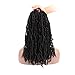 Nu Locs Crochet Braids 14inch 6packs/lot Most Natural Faux Locs Crochet Braid 100% Premium Fiber Synthetic Hair African Roots Hair Extension (14”, 1B#)