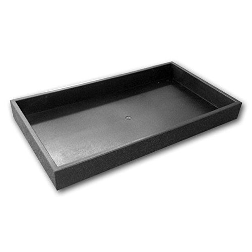 Full Size Black Plastic 2" Stack-able Tray