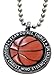 FORGIVEN JEWELRY Basketball with Orange Epoxy Color Fill Necklace I Can Do Philippians 413
