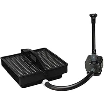 Pondmaster DNR02217 02217 700 GPH Pond Pump with Filter and Fountain Set, Black