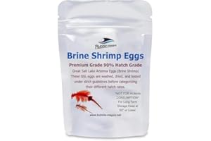 Bubble Magus Brine Shrimp Eggs/sea Monkey Eggs/Live Fish Food/Fairy Shrimp Egg Artemia high Protein Fish Food for brine Shrimp Hatchery 、 Clownfish Food 、 Reef roids Coral Food 、Feeder Guppies、beta