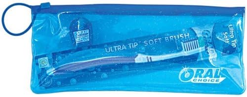 Travel Pouch with Adult Toothbrush and Floss, 144 pcs