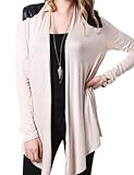 J.TOMSON Womens Draped Open Front Cardigan