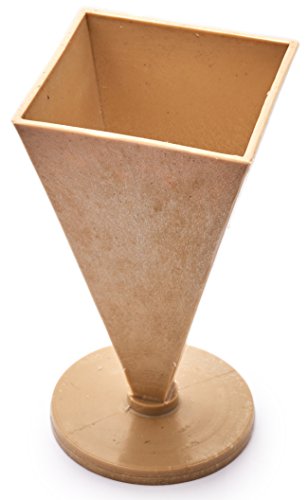 Candle Shop - Pyramid Taper mold - height: 8.2 in, width: 3.9 in - 30 ft. of wick included as a gift - Plastic candle molds for making candles