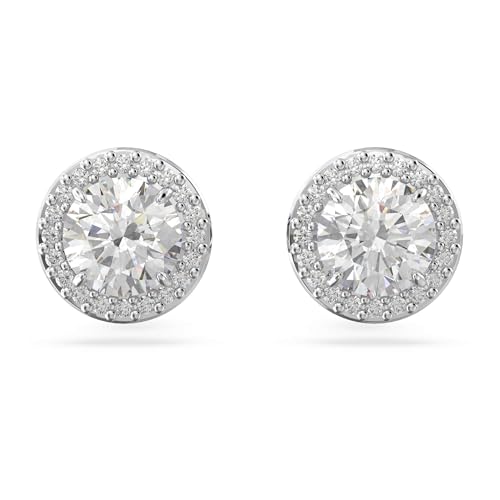 Swarovski Constella Pierced Stud Earrings White