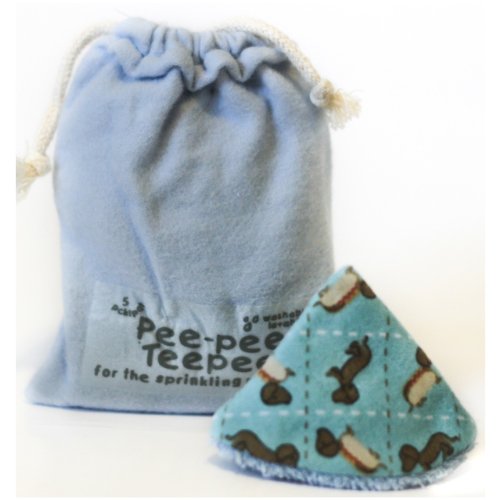 PEE-PEE TEEPEE WIENER DOG BLUE - LAUNDRY BAG