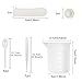 Silicone Measuring Cups for Resin ,Tuyounger 5pcs Mixing Spoons,2pcs Tweezers,1pcs Silicone Sheet for Resin Casting Molds
