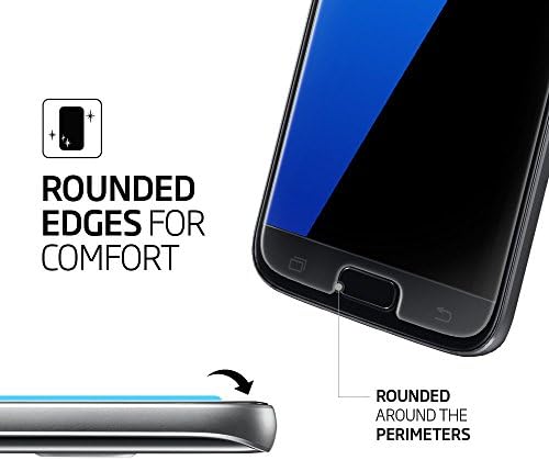 Galaxy S7 Screen Protector | S7 Tempered Glass Screen | Tempered Glass Screen Protector For Samsung Galaxy S7 (Clear) | Warranty