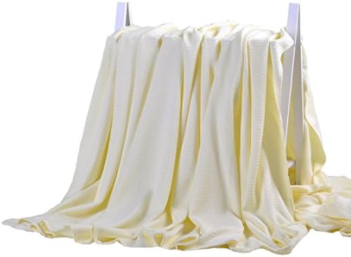 DANGTOP Air Conditioning Cool Blanket with Bamboo Microfiber- Summer Thin Quilt Lightweight for Baby. (35"x39", Yellow)