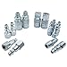 14 Piece Air Coupler and Plug Kit, 1/4-Inch NPT, Industrial Type, Air Quick Connect, Air Hose Fittings, Air Compressor Accessories