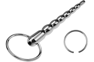 Gobuying Urethral Sounds Penis Plug,Stainless Steel Hollow Urethral Dilator Male urethral catheter plug Sex Toy for Men Ureth