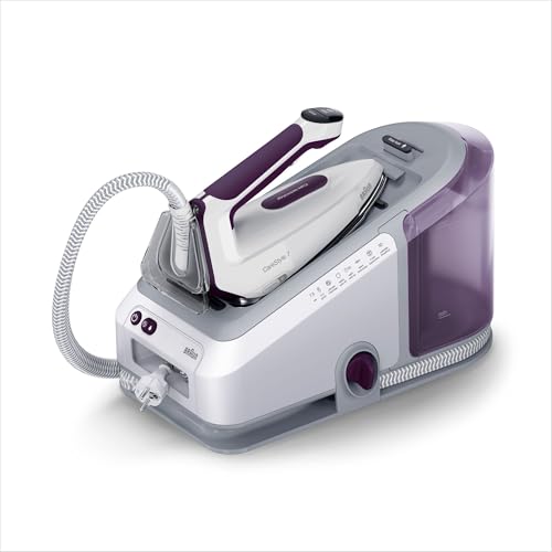 Braun Carestyle 7 - Centrale Vapeur Haute Performance, Semelle Eloxalplus Freeglide3D, Vapeur Puissante Powersteam, Réservoir XL 2L, Modes Icare, Eco Et Turbo, Violet (Is7266Vi)