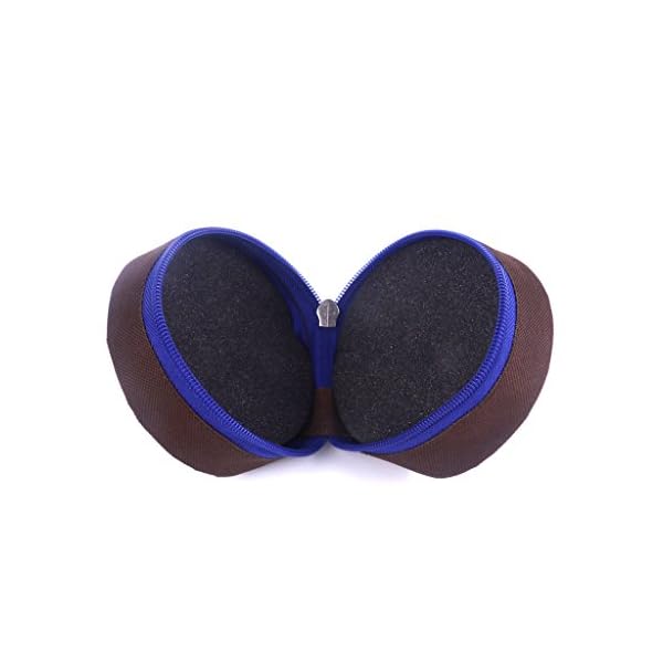 Fly-Fishing-Zippered-Reel-Pouch-Sponge-Cover-Protective-Zip-Case-Bag-Storage