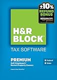 H&R Block 2015 Premium + State Tax Software +  Refund Bonus Offer - Windows Download [Old Version]
