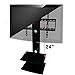 Swiveling TV Wall Mount with Two Shelves (Shelf)