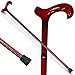 Black Friday Gift- Walking Cane Home Helper Unisex Mahogany-Stained Eucalyptus All-Wood Cane with Supportive Curved Handle and Balance Bottom Tip. A Wooden Walking Stick, from a New Edition wi