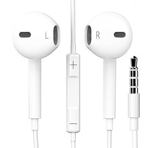 Original schpeix Auriculares en blanco para iPhone, iPad, iPod, Samsung, HTC, Sony, LG, In-Ear | auricular | EarPods | Diseño Estiloso y gran comodidad Ideal como Auriculares deportivos