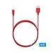 Anker Powerline Micro USB - Charging Cable, with Aramid Fiber and 5000+ Bend Lifespan for Samsung, Nexus, LG, Motorola, Android Smartphones and More (Red, 6ft)