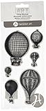 Hampton Art Aw Hot Air Balloons Cling Rubber Stamp