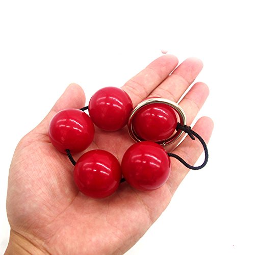 PyLios 5 Red Pearl Beads Plug Big Ball Anus Beads Butt Plug Lesbian Gay Sex Toys Shrink Yin Ball Erotic Toys Adult Game 2